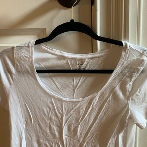 Loft white scoop neck t-shirt